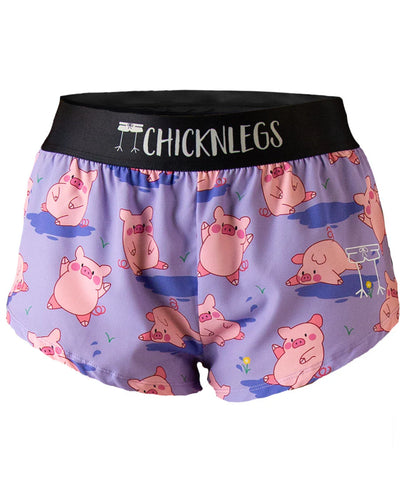 Women's Chicknlegs Pig 1.5" Split Shorts