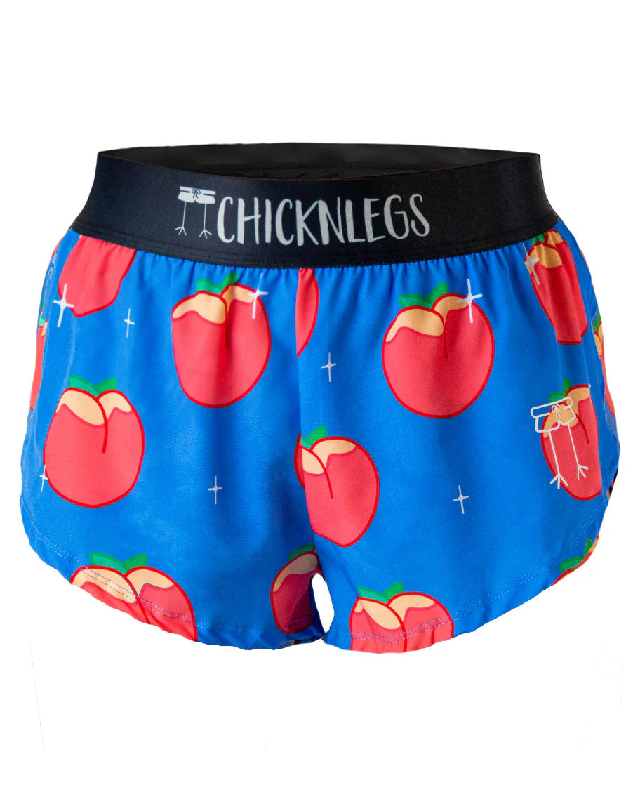Women's Chicknlegs Juicy Peaches 1.5" Split Shorts