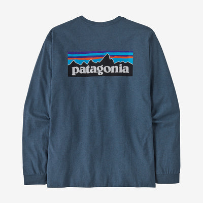 Men's Patagonia Long Sleeved P-6 Logo Responsibili-Tee