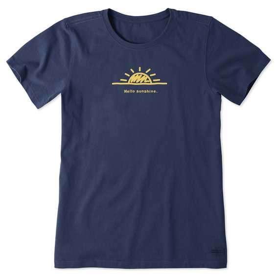 Women's Life Is Good Vintage Hello Sunshine Crusher Lite Tee