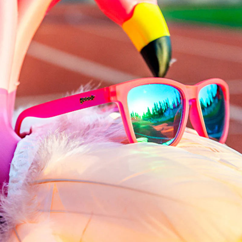 Goodr Flamingos on a Booze Cruise Sunglasses