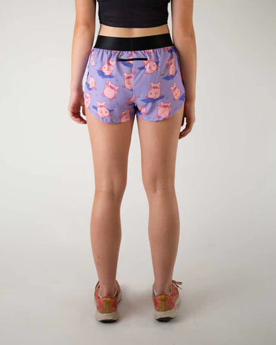 Women's Chicknlegs Pig 1.5" Split Shorts