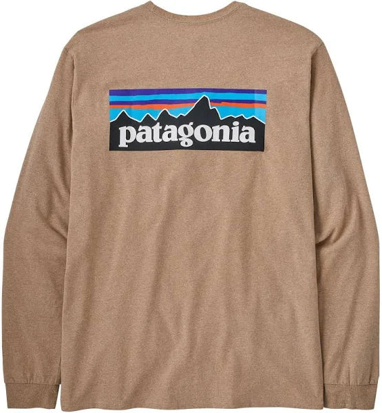Men's Patagonia Long-Sleeved P-6 Logo Responsibili-Tee