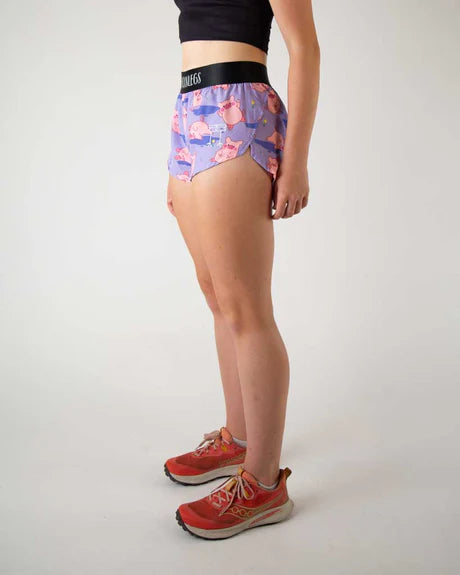Women's Chicknlegs Pig 1.5" Split Shorts