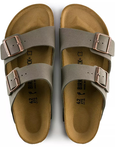 Brirkenstock Arizona Birkibuc Sandals Stone- Medium/Narrow Fit