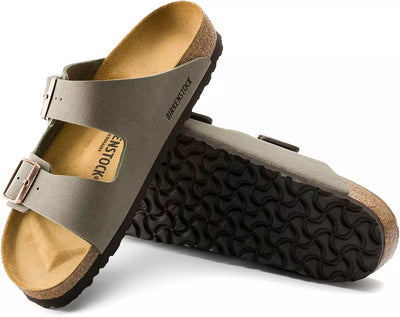 Brirkenstock Arizona Birkibuc Sandals Stone- Medium/Narrow Fit