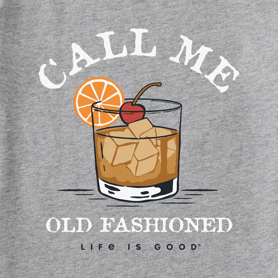 Men's Life Is Good Call Me Old Fashioned Crusher Tee